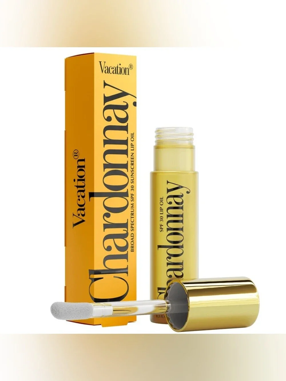 5/$25 or Free Gift: Vacation Chardonnay SPF 30 Lip Oil
